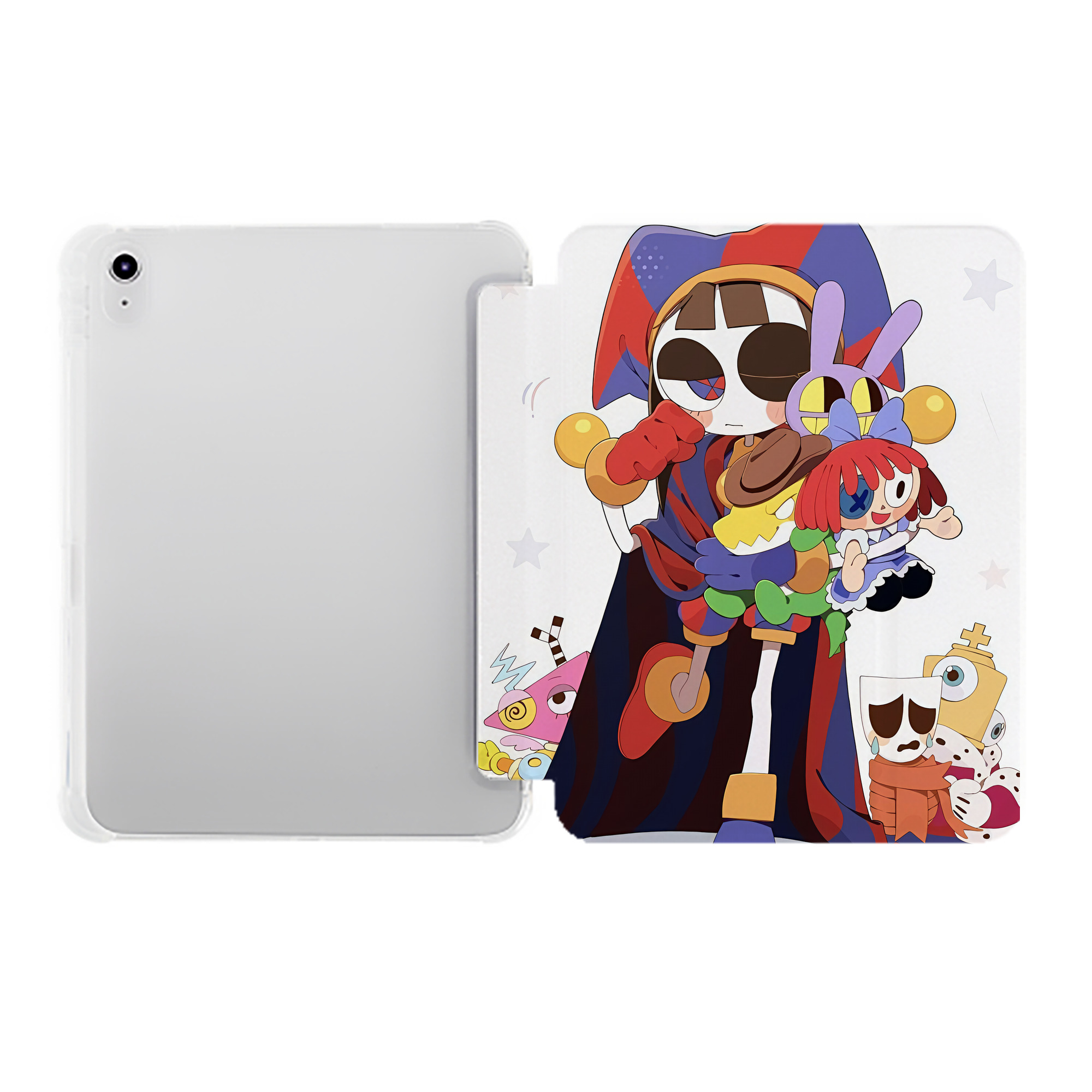 （画像用） アンパンマン Anpanman IPad ケース ペン収納付き 三つ折りスタンド PUレザー×シリコン 対応機種9.5/10.5/10.9インチ